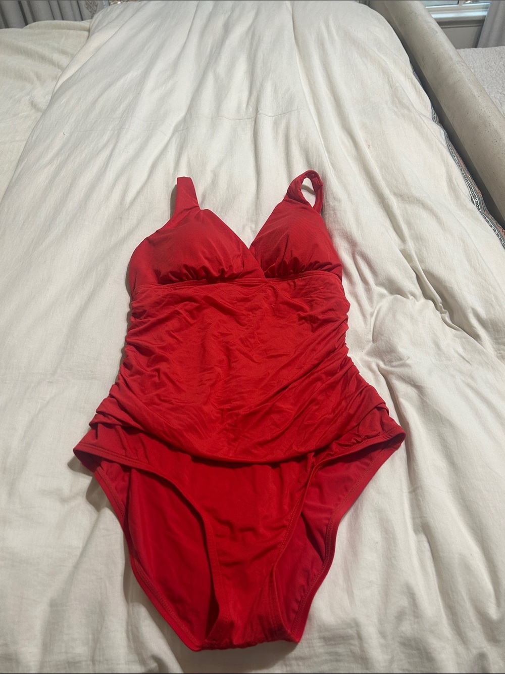 Jantzen Vibrant Red Adjustable-Strap One-Piece